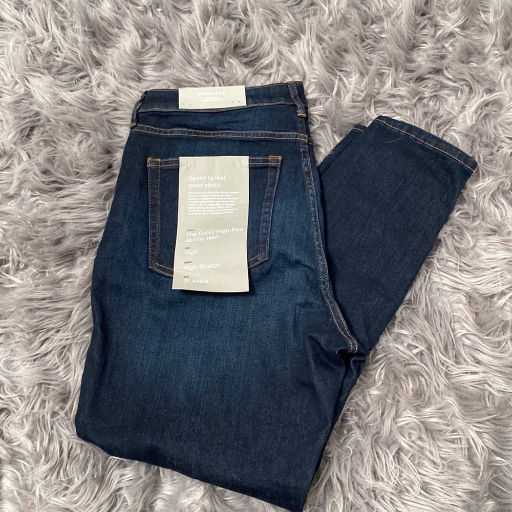 NWT EVERLANE CURVY HIGH RISE SKINNY JEANS SIZE 31 *FREE SHIPPING*